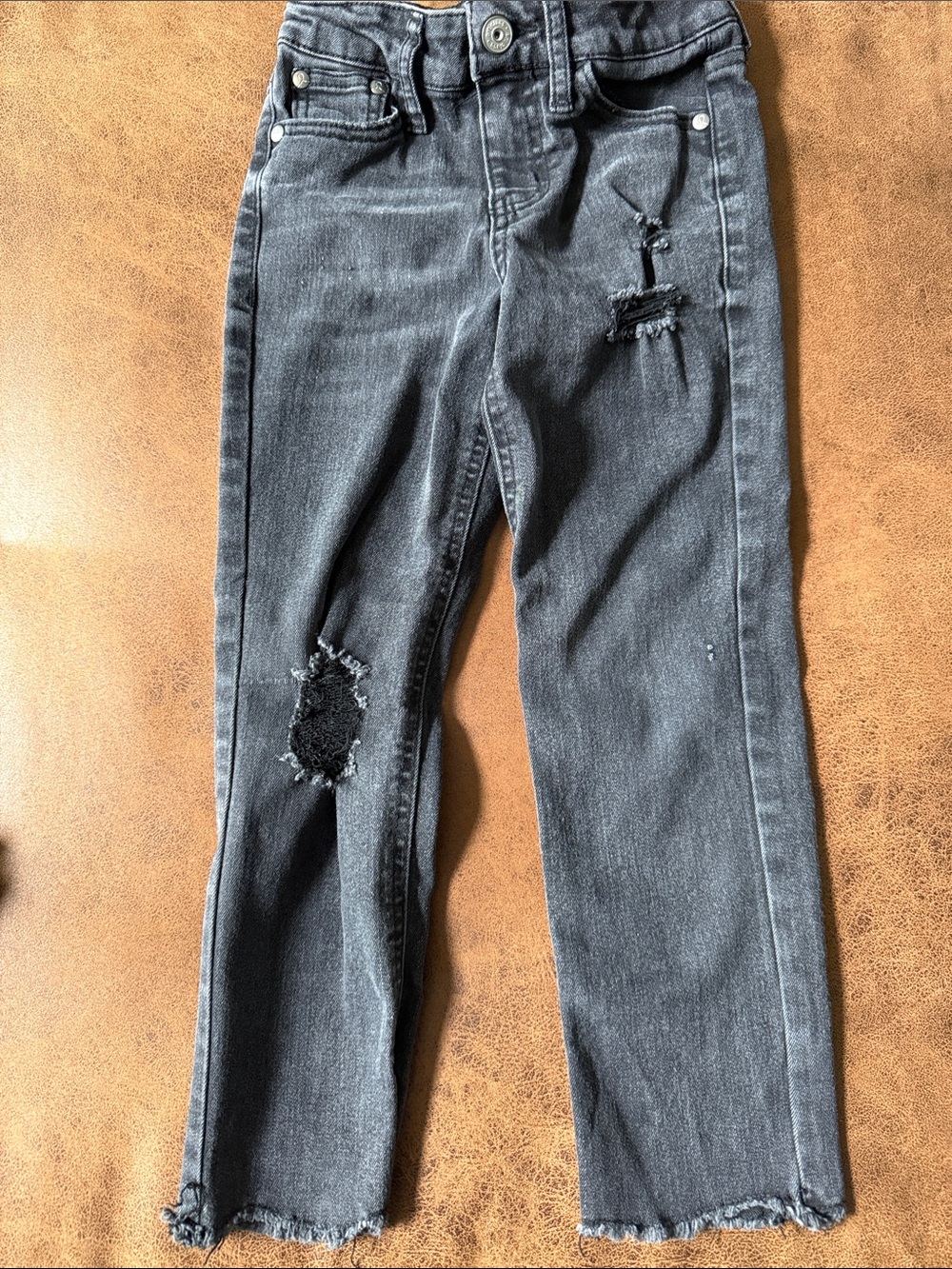 art class Black Distressed Straight-Leg Jeans